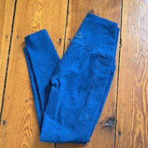 Beyond Yoga Bright Blue Spacedye Pocket Leggings size XS